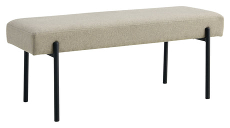 Swindon Bench 100x36x42.5, Sand w. black legs