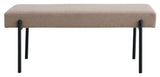 Swindon Bench 100x36x42.5, Stone w. black legs