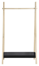 Turin Clothes rack, Natural wood/black