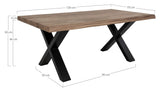 Toulon Coffee table with wavy edge, Smoked oiled Oak, 120x70