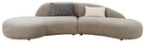 Venice Sofa m. puder, Chenille, Natur