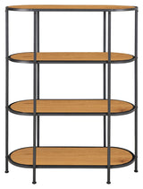 Vita Shelf w. 4 shelves, Oak look