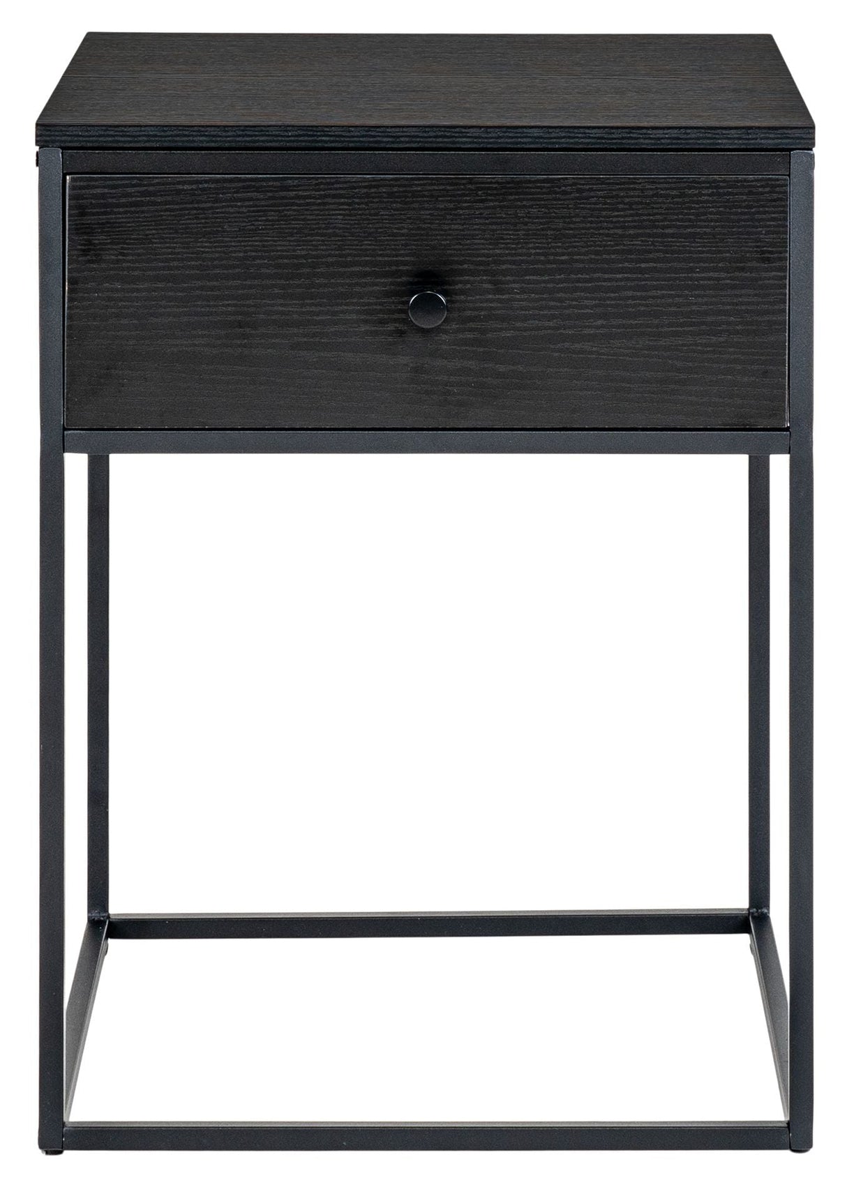 Vita Bedside table with 1 drawer, Black