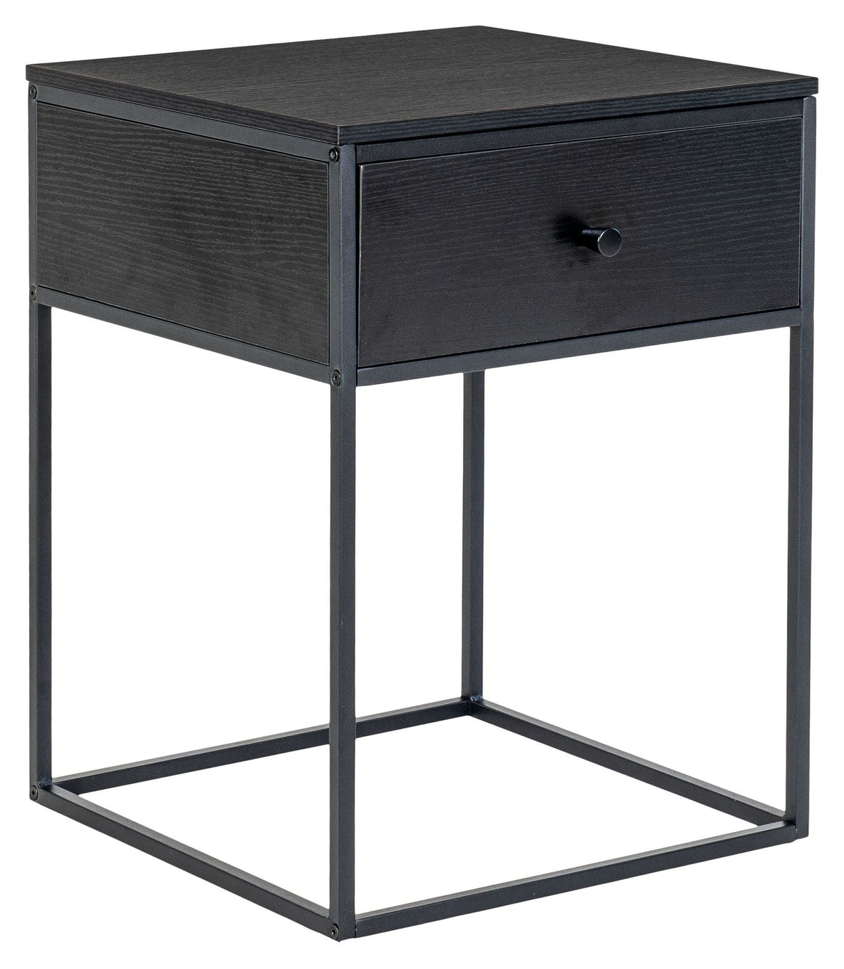 Vita Bedside table with 1 drawer, Black