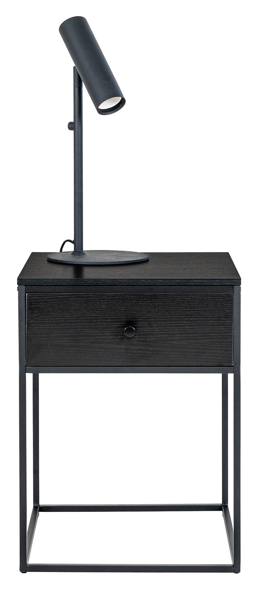 Vita Bedside table with 1 drawer, Black