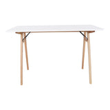 Vojens Desk 120x60, White/Nature