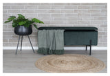 Watford Bench with storage, Green velvet