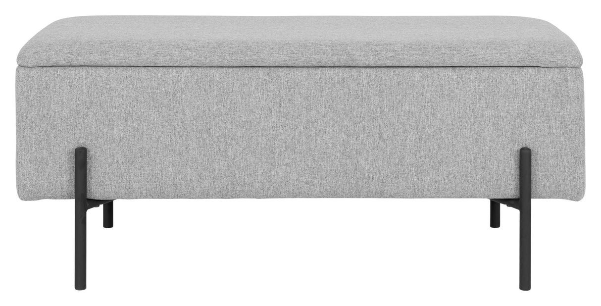 Watford bench with storage, Light gray