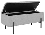 Watford bench with storage, Light gray