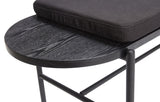 Hübsch Norm Bench with cushion, Black