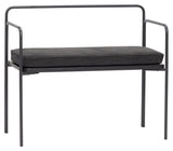 Hübsch Carry Bench w/Cushion, Black