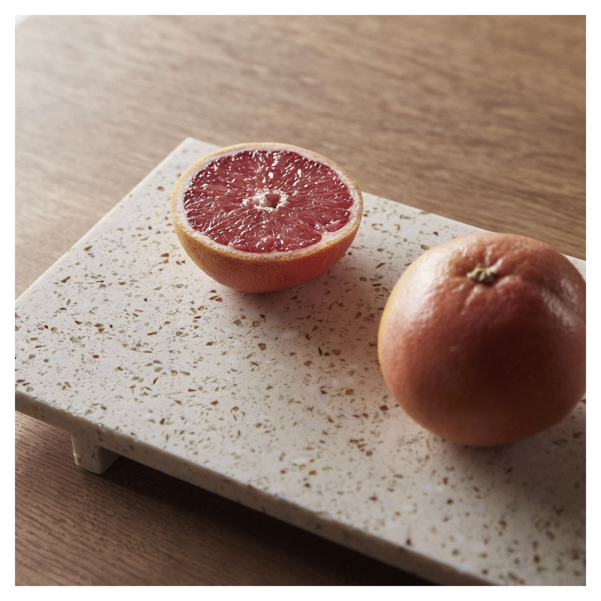 Hübsch Stone Tray, terrazzo, beige