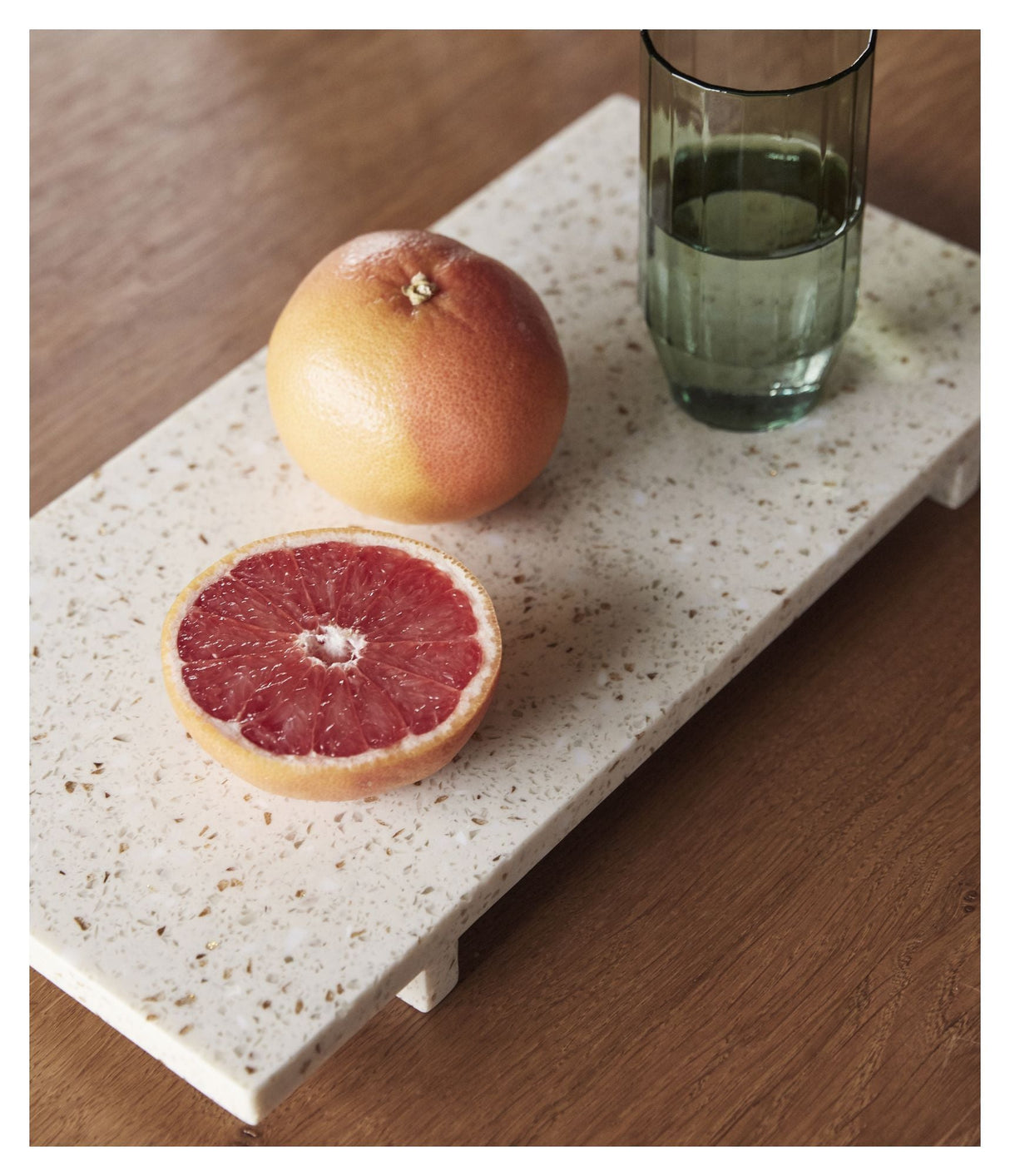 Hübsch Stone Tray, terrazzo, beige