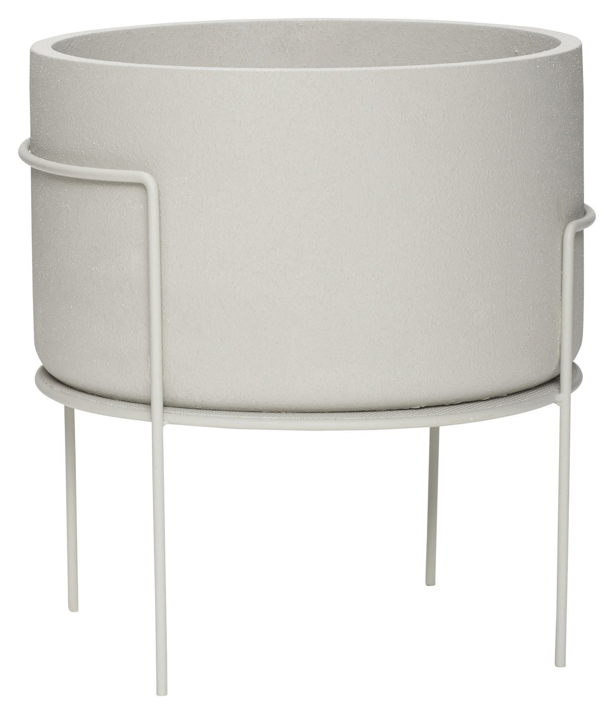 Hübsch Structure Flower pot on legs, Gray