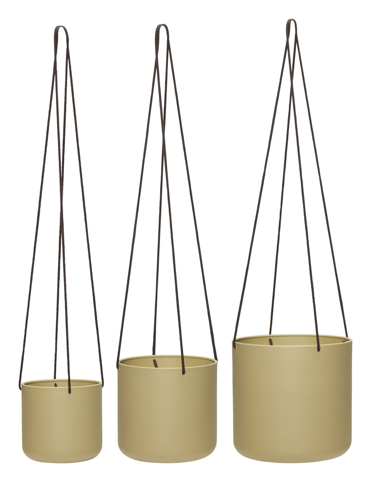 Bloom Hanging Pot Hanger, Set of 3, Beige