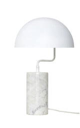 Hübsch Poise Table lamp with marble base, White