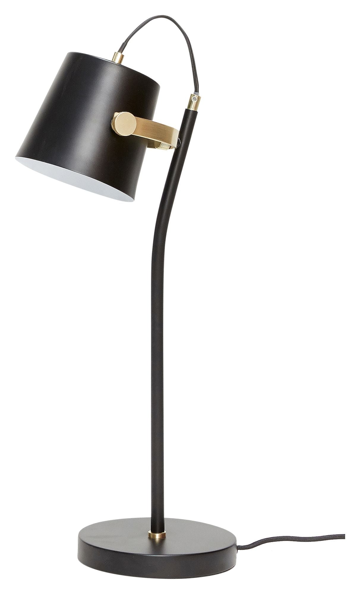 Hübsch Architect Table lamp, metal, black/brass