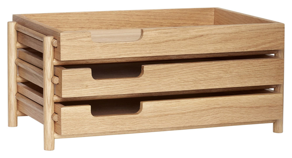 Hübsch Note Letter tray, oak, nature