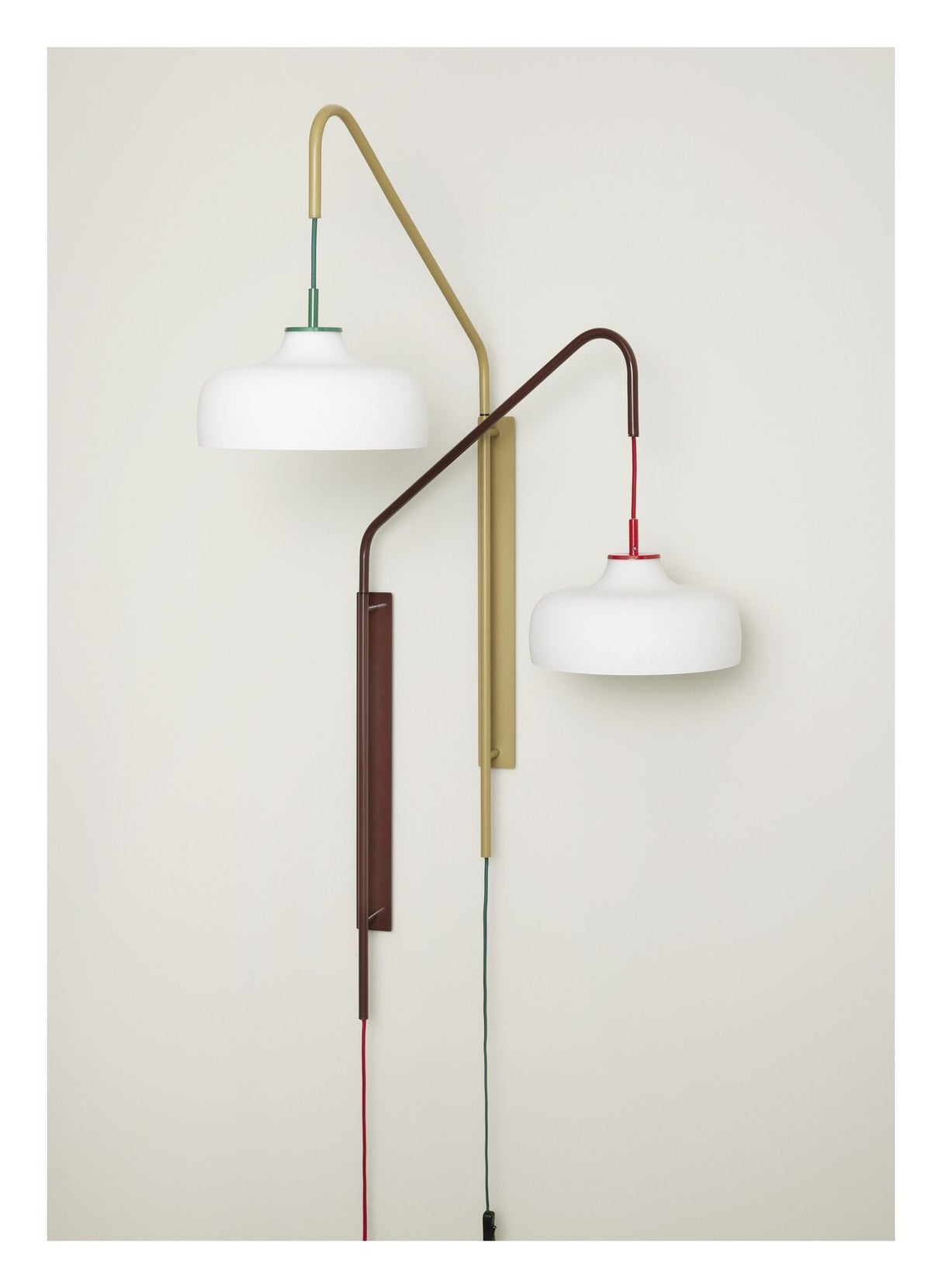 Current Wall Lamp, Green/Khaki