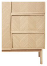 Hübsch Herringbone Wardrobe, oak, herringbone