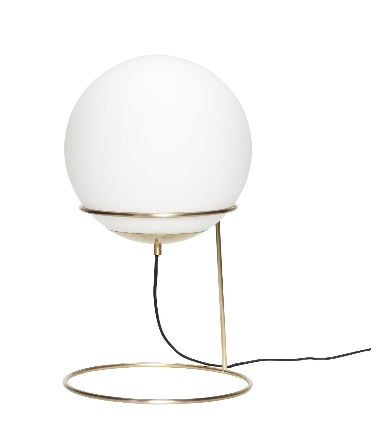 Hübsch Balance Floor lamp Ø30xH53, White/Brass