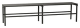 Hübsch Villa Garden bench, metal, black