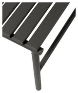 Hübsch Villa Garden bench, metal, black