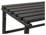 Hübsch Villa Garden bench, metal, black