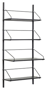 Hübsch Norm Shelf, metal/ash, black