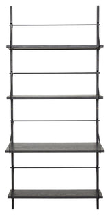 Hübsch Norm Shelf, metal/ash, black