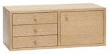 Hübsch Piccolo Shelf w/Storage, Oak