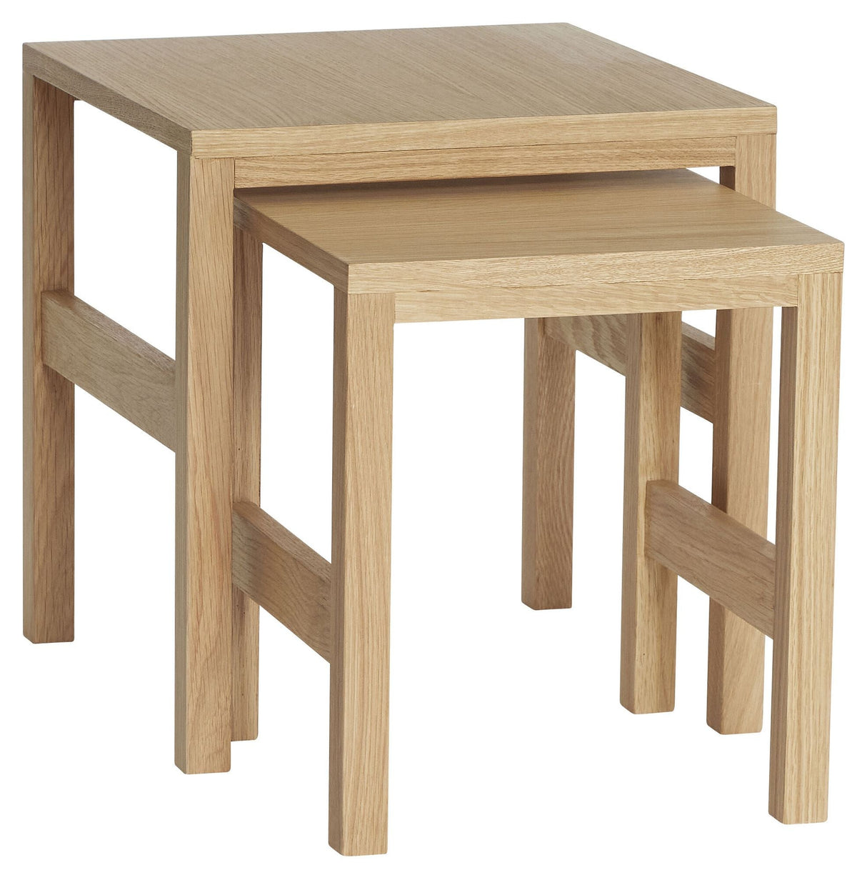 Hübsch Puzzle Deposit Tables, 40x40/32x32, Oak veneer