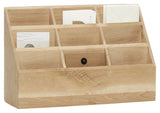 Hübsch Archive Box w/9 room, oak veneer, nature