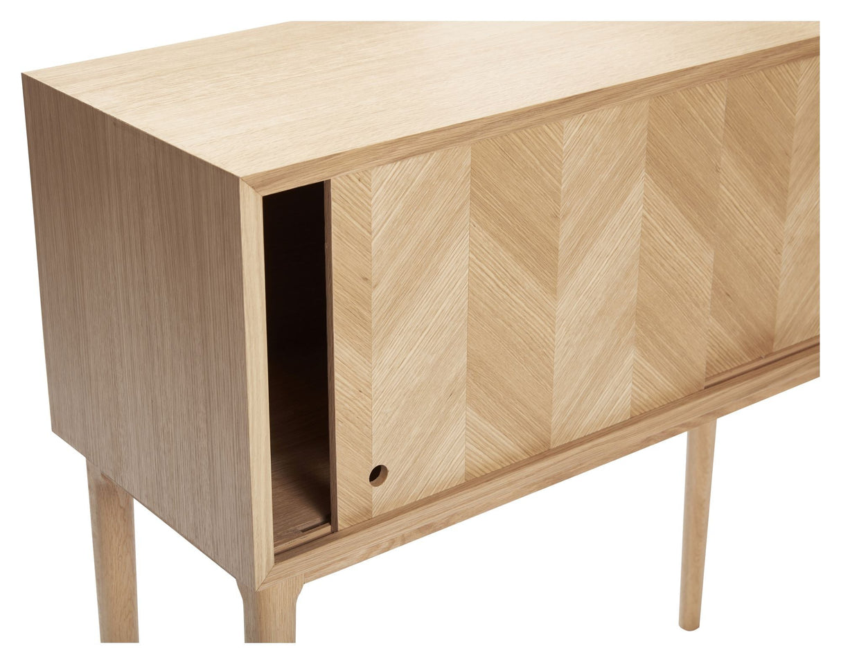 Hübsch Herringbone Chest, oak