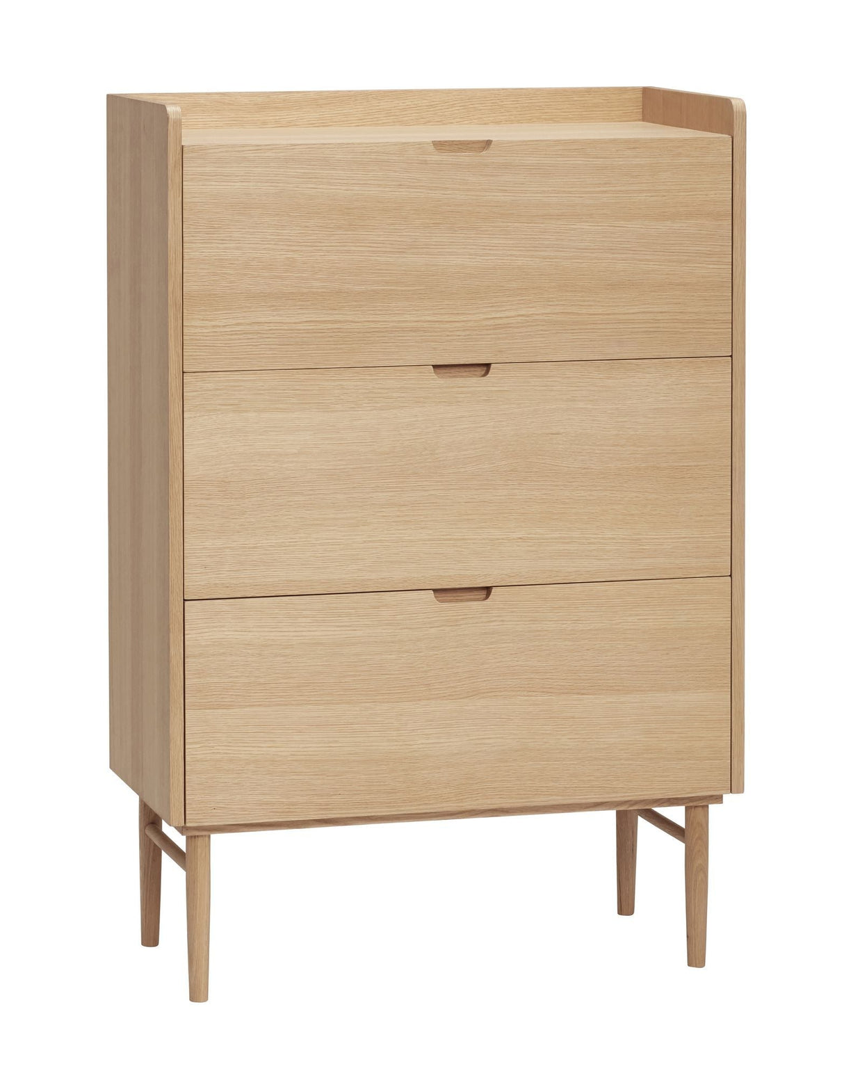 Hübsch Hide Chest w/3 Drawers, Oak