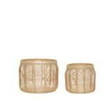 Luna Basket, Nature, set of 2