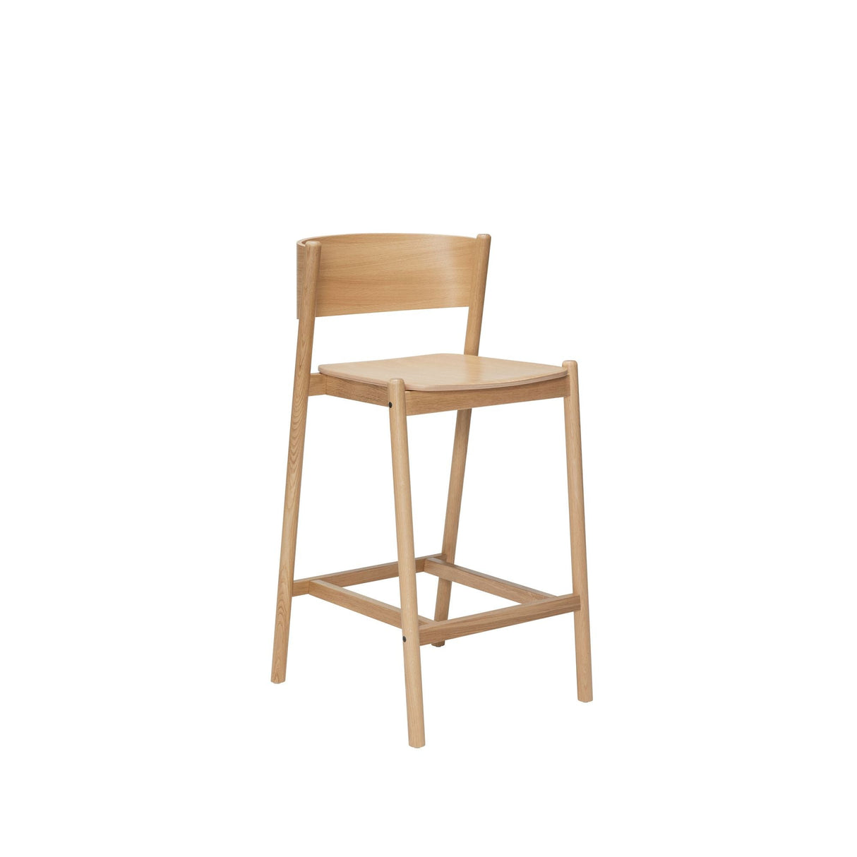 Oblique Barstool, Oak veneer