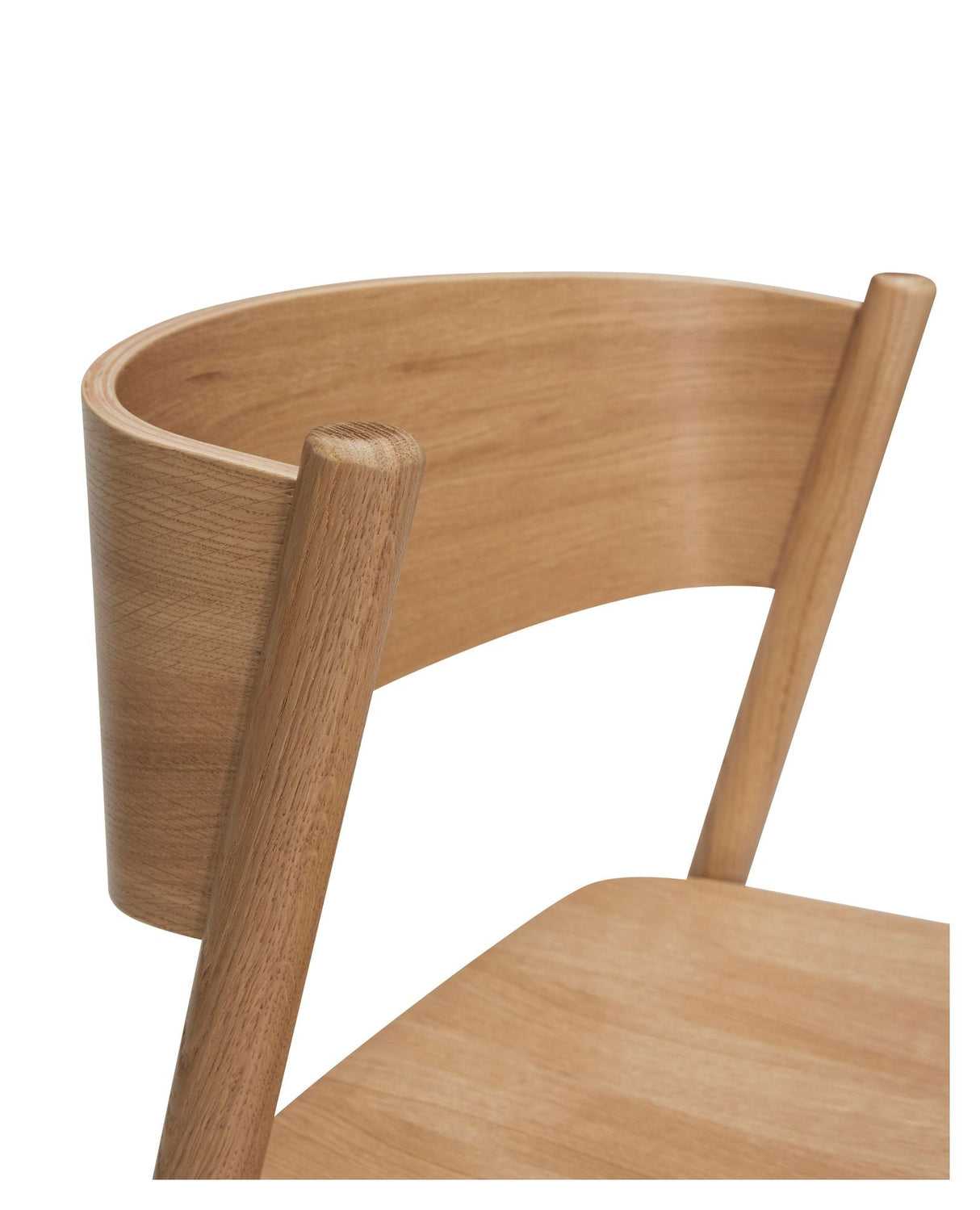 Oblique Barstool, Oak veneer