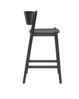 Oblique Barstool Black Oak veneer