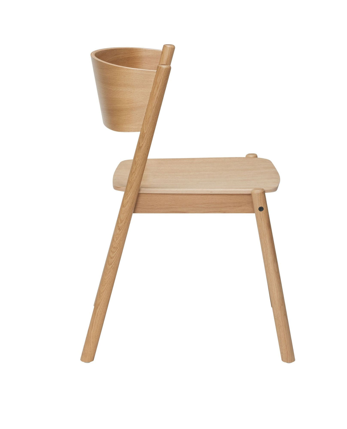 Oblique Dining Chair, Oak veneer