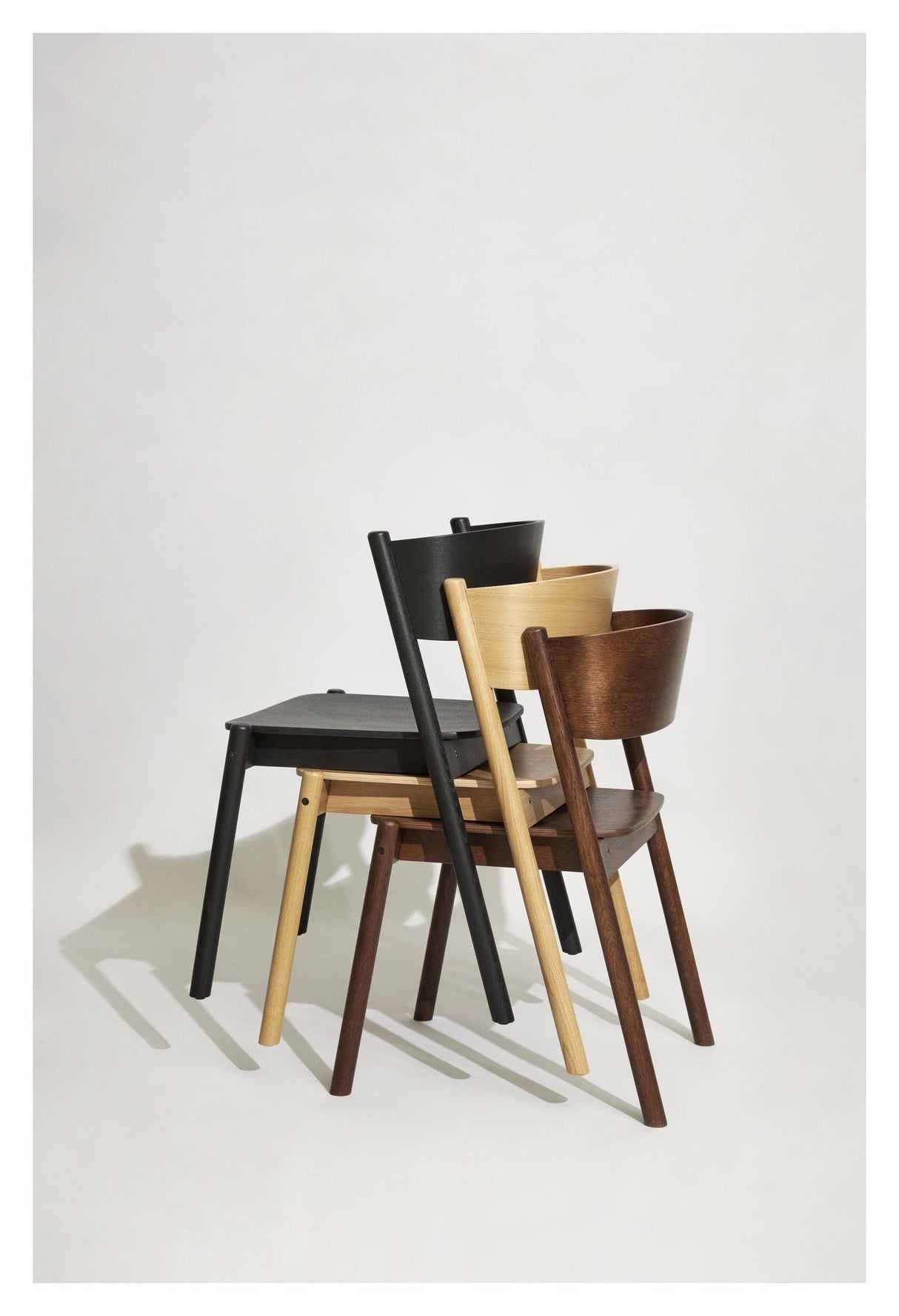 Oblique Dining Chair, Oak veneer