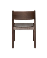 Oblique Dining chair, Dark brown oak veneer