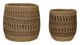 Ochre Basket Set of 2, Reddish Brown/Nature