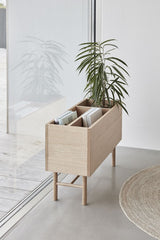 Hübsch Ground Planter with 3 rooms, Oak veneer