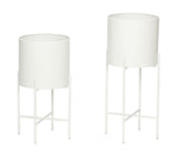 Hübsch Airy Planter Set w/legs, White