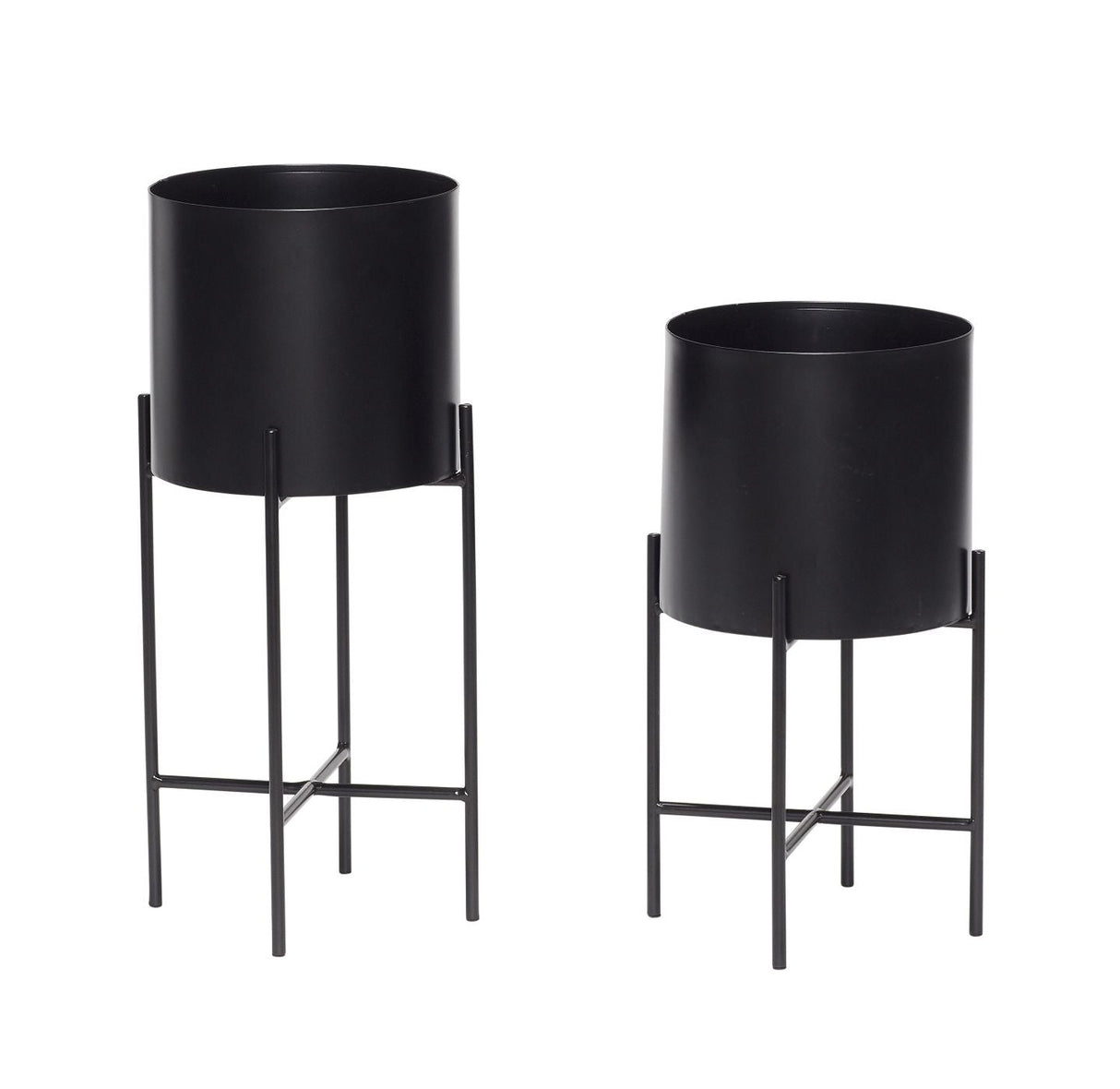 Hübsch Airy Plants set w/legs, Black