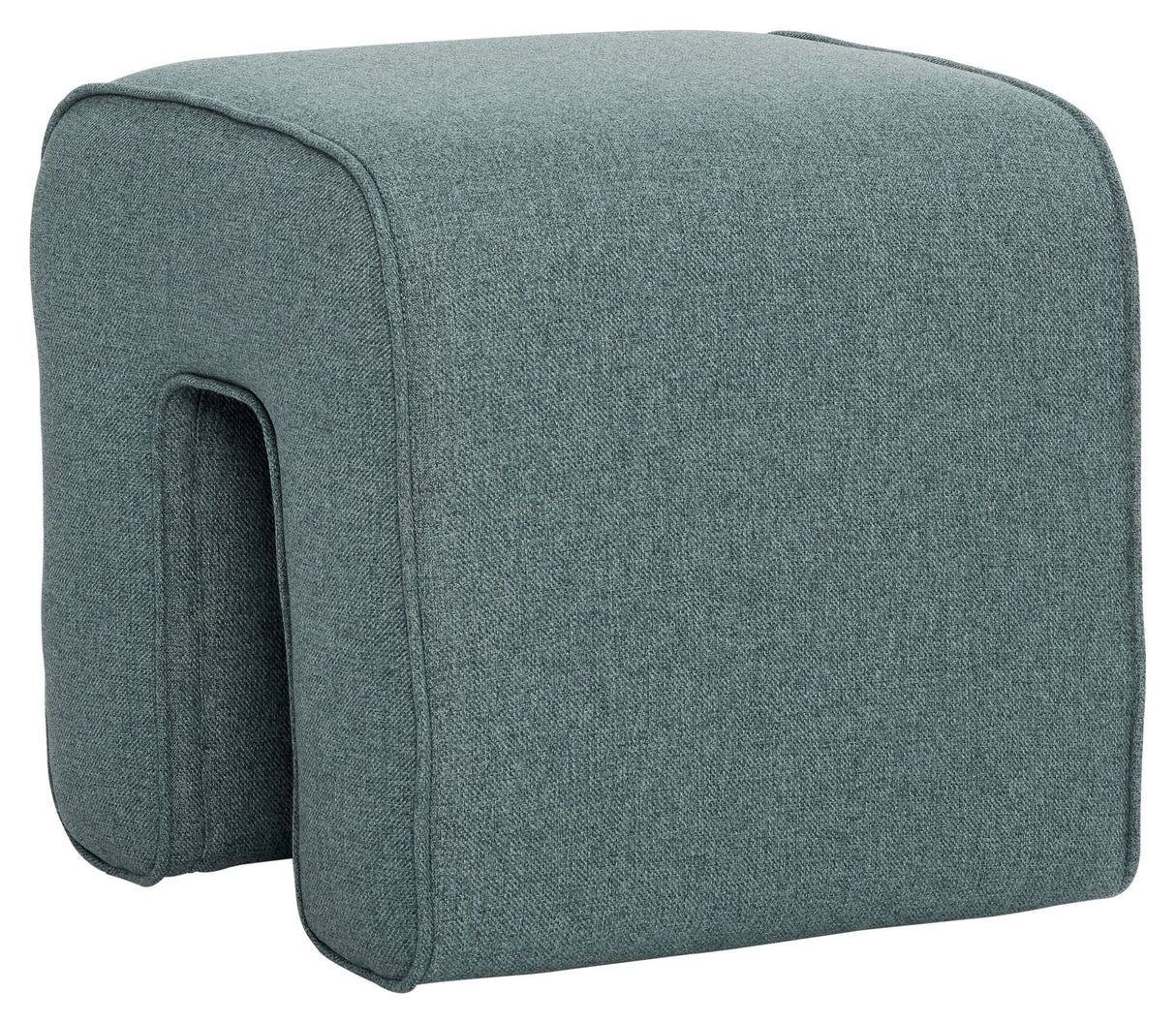 Hübsch Sculpture Pouf, polyester, green