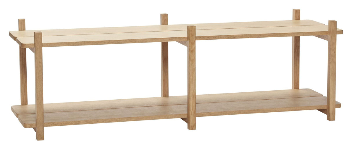 Hübsch Mason Shelf w/2 shelves, oak