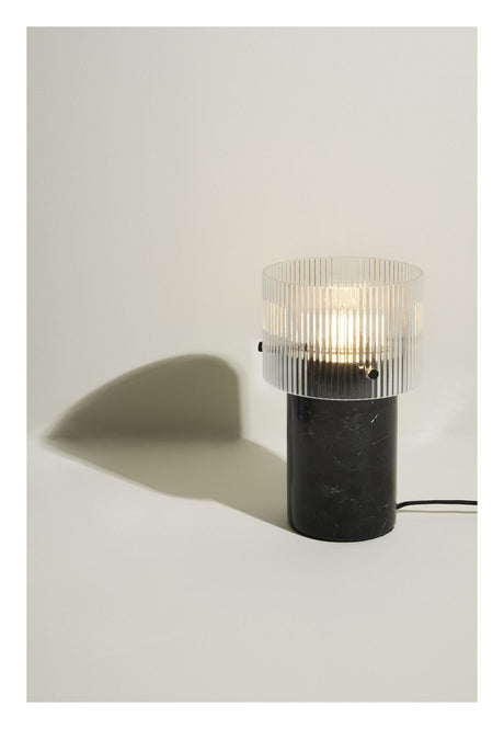 Revolve Table Lamp, Textured/Black