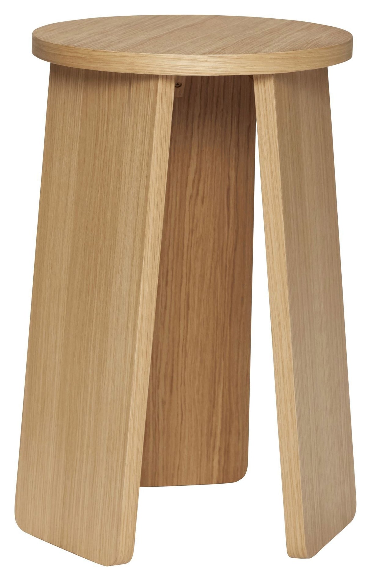 Hübsch Split Triple Stool, Oak veneer, H55